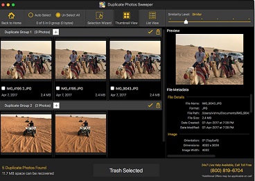Duplicate Photos Sweeper Mac截图