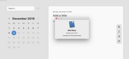 Mini Diary Mac截图