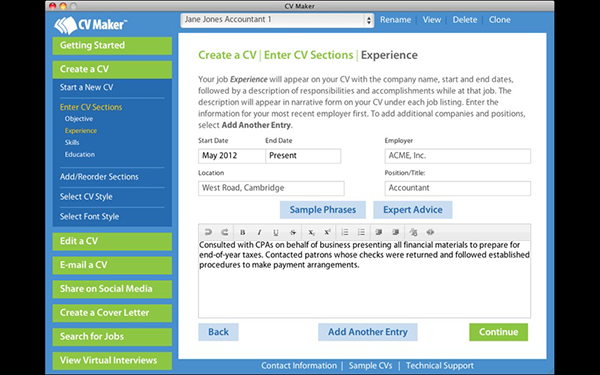 CV Maker Mac截图