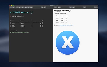 XWriter Mac截图