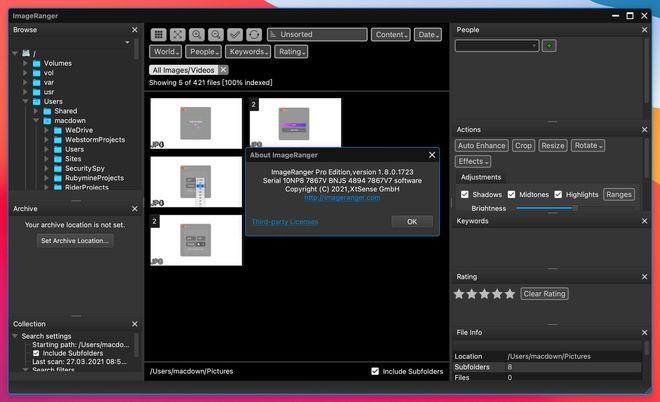 ImageRanger Pro Edition Mac截图