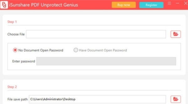 iSunshare PDF Unprotect Genius截图