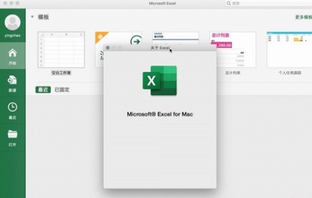 Microsoft Excel 2019 Mac截图