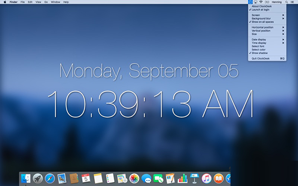 ClockDesk Mac截图