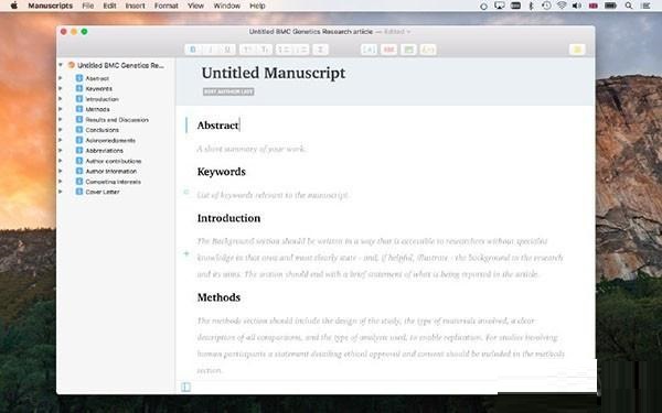 Manuscripts Mac截图