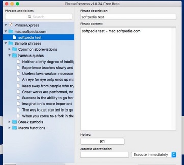 PhraseExpress Mac截图