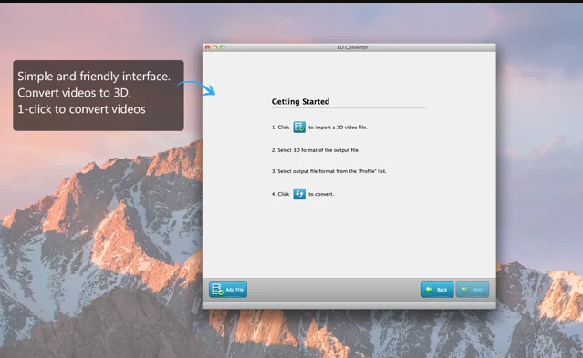 3D视频转换器 Mac截图