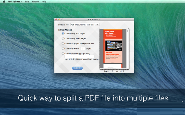 PDF Splitter Mac截图