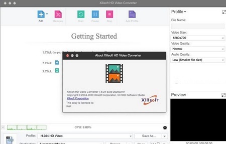Xilisoft video converter Mac截图