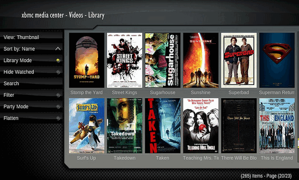 XBMC MAC截图