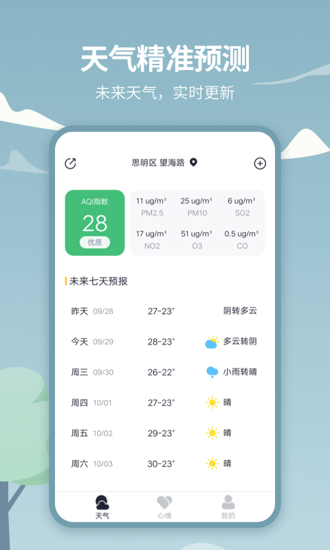 天气吧截图