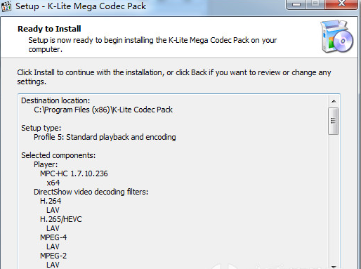 K-Lite Mega Codec Pack截图