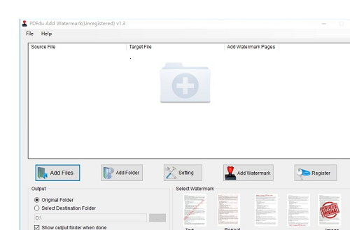 PDFdu Add Watermark截图