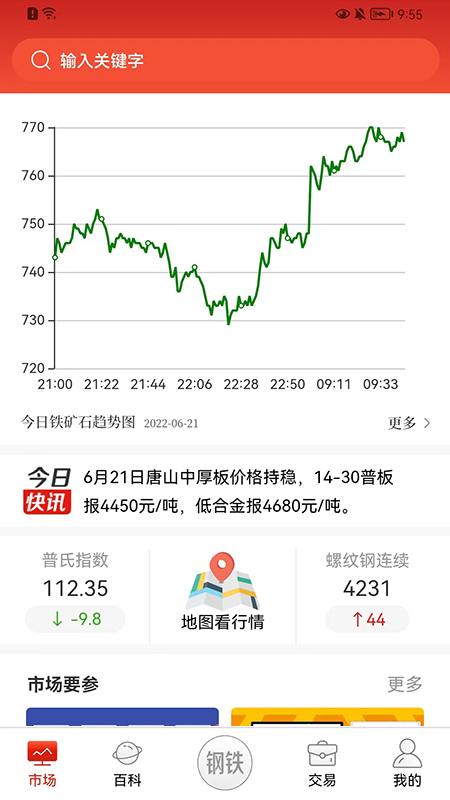 今日钢铁截图