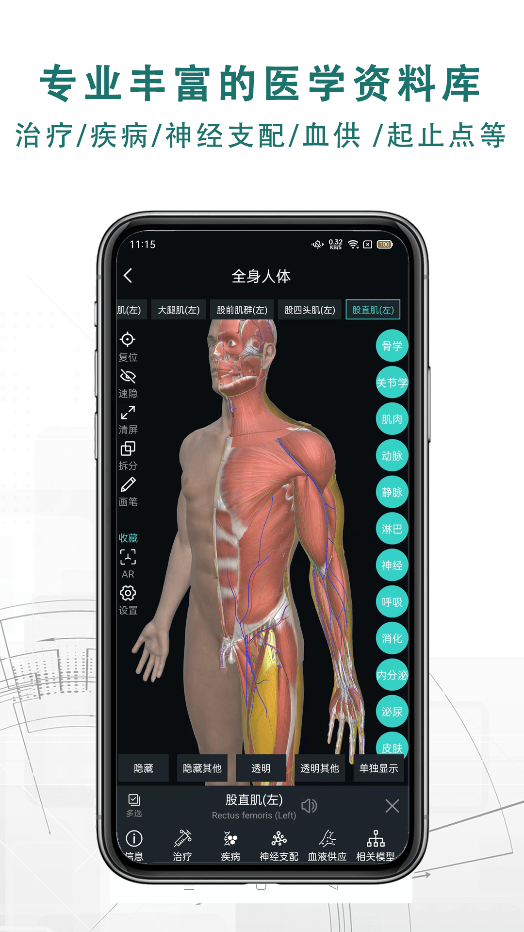 掌上3D解剖截图