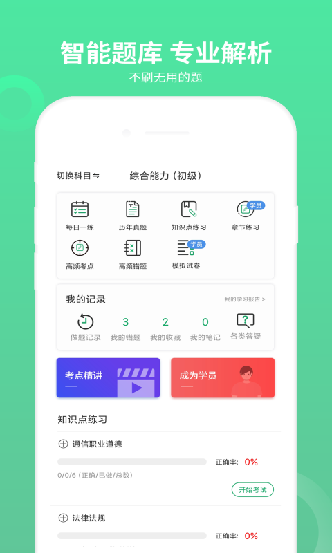 通信工程师考试截图