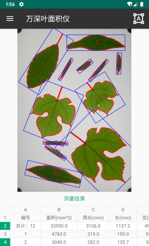 万深植物图像分析仪截图