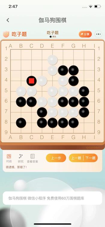 伽马狗围棋截图