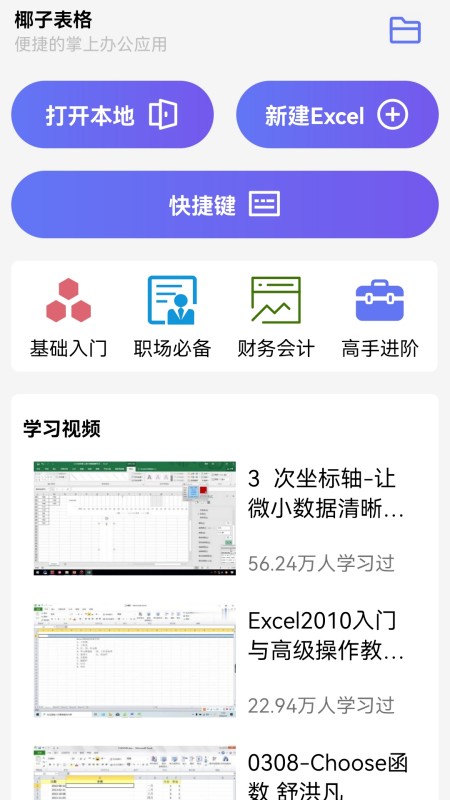 椰子表格截图