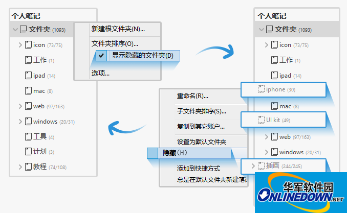 文件夹隐藏
