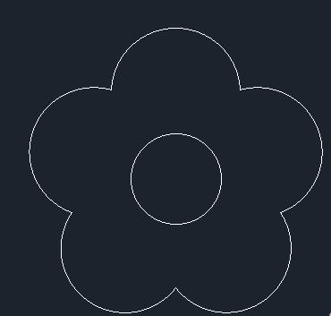 AUTOCAD2018如何绘制花朵?